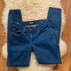 True Religion Casey Super Skinny Low Rise Denim Blue Jeans EUC Sz 27 Cotton
